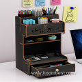 Desktop Stationery Storage with 9 Compartments